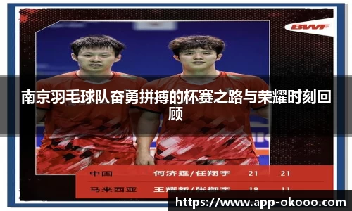 南京羽毛球队奋勇拼搏的杯赛之路与荣耀时刻回顾