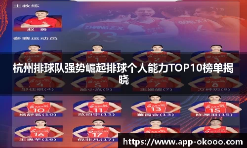 杭州排球队强势崛起排球个人能力TOP10榜单揭晓